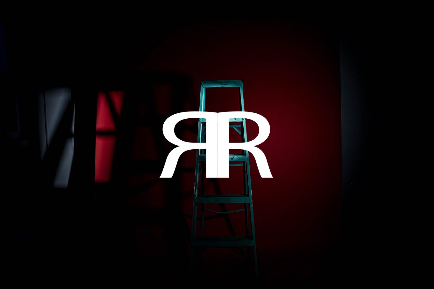 Teal ladder oxblood RR monogram